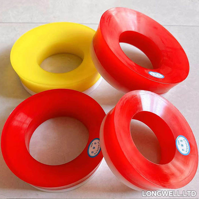 Rood PU rubber zuiger modderpompcomponenten AH000004050200 Medium Pressure